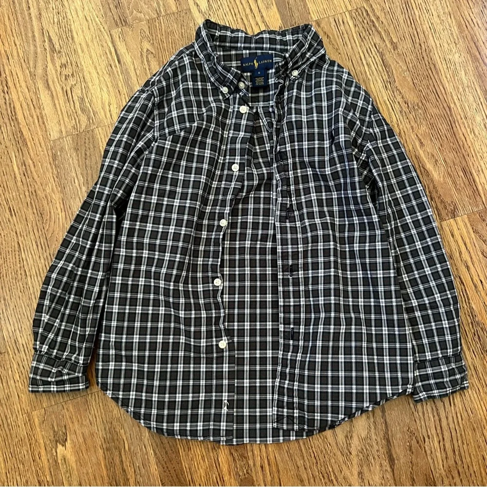 Ralph Lauren Plaid Long Sleeve Shirt, 6